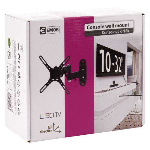 Uchwyt wieszak do telewizora z ramieniem 10-32 cali KT3223 Emos ramię regulowany