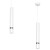 Lampa sufitowa wisząca natynkowa JOKER WHITE/CHROME 1xGU10 MLP1347 Milagro 1x GU10 50-90cm Spot oprawa oświetleniowa nowoczesna Industrialna Loft nawierzchniowa metal zwis biały biała chrom Inspiracje Premium