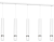 Lampa sufitowa wisząca natynkowa JOKER WHITE/CHROME 5xGU10 MLP1412 Milagro 5x GU10 90cm Spot oprawa oświetleniowa nowoczesna Industrialna Loft nawierzchniowa metal zwis biały biała chrom Inspiracje Premium