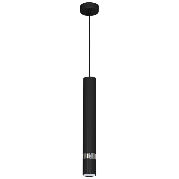 Lampa sufitowa wisząca natynkowa JOKER BLACK/CHROME 1xGU10 MLP1413 Milagro 1x GU10 50-90cm Spot oprawa oświetleniowa nowoczesna Industrialna Loft nawierzchniowa metal zwis czarny czarna chrom Inspiracje Premium