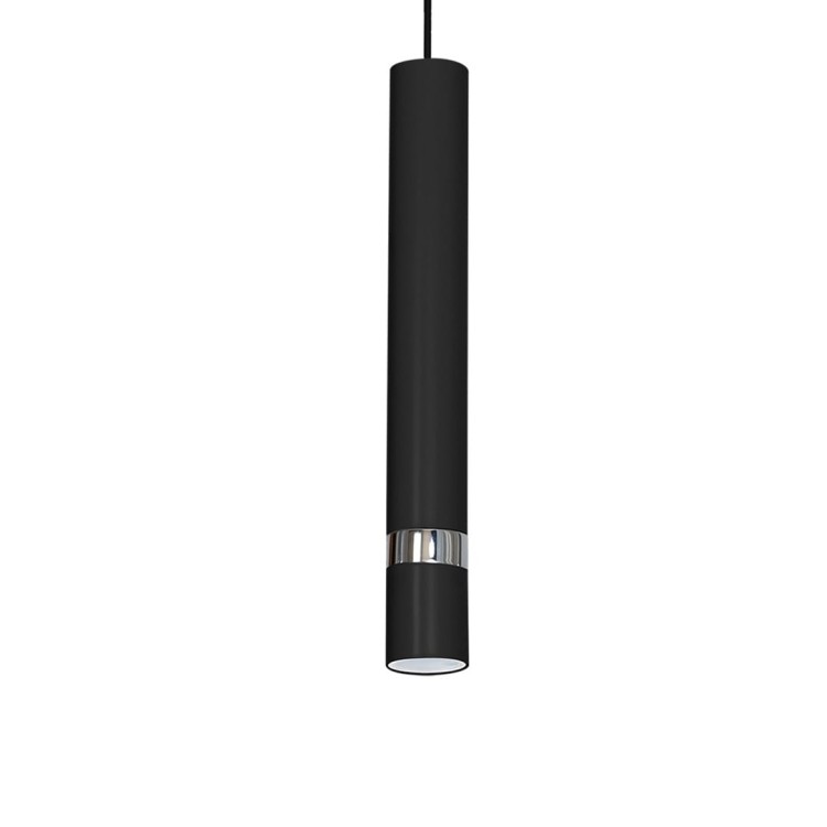 Lampa sufitowa wisząca natynkowa JOKER BLACK/CHROME 1xGU10 MLP1413 Milagro 1x GU10 50-90cm Spot oprawa oświetleniowa nowoczesna Industrialna Loft nawierzchniowa metal zwis czarny czarna chrom Inspiracje Premium