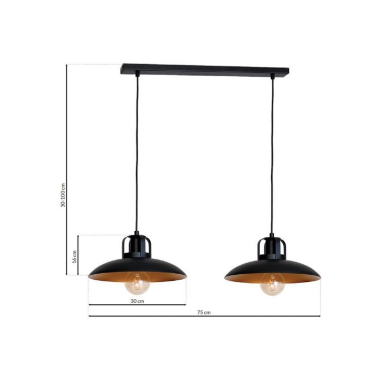 Lampa Wisząca FELIX 2xE27 MLP3683 Milagro