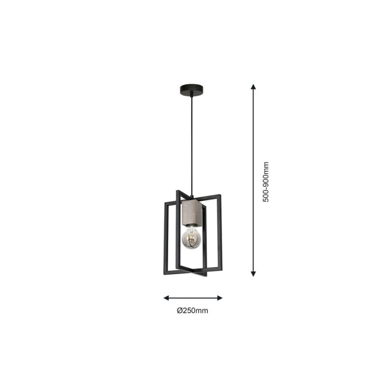 Lampa Wisząca Ralph 1xE27 MLP3710 Milagro