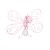 Kinkiet MOTYL 2 PINK 1xE27 MLP3931 Milagro