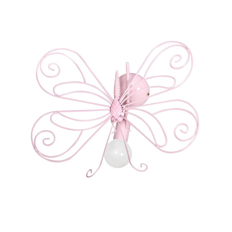 Kinkiet MOTYL 2 PINK 1xE27 MLP3931 Milagro