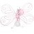 Kinkiet MOTYL 2 PINK 1xE27 MLP3931 Milagro