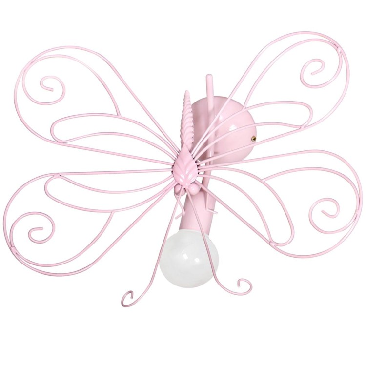 Kinkiet MOTYL 2 PINK 1xE27 MLP3931 Milagro