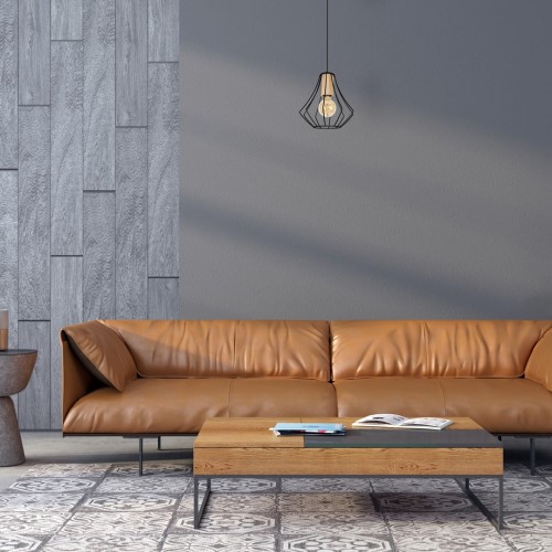 Lampa wisząca WILL BLACK 1XE27 MLP4188 Milagro