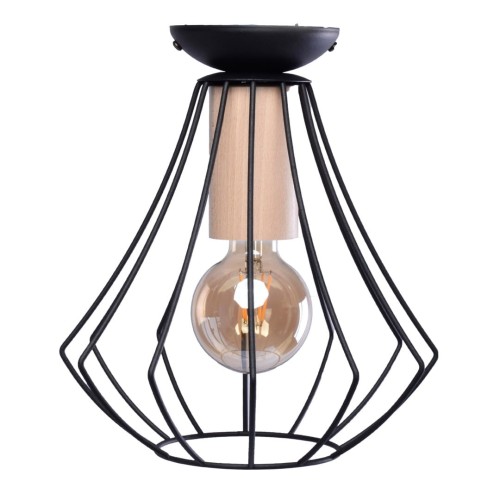Lampa sufitowa WILL BLACK 1xE27 MLP4189 Milagro