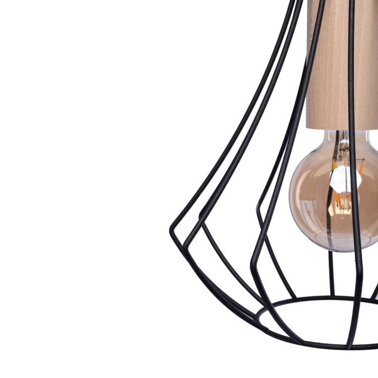 Lampa sufitowa WILL BLACK 1xE27 MLP4189 Milagro