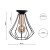 Lampa sufitowa WILL BLACK 1xE27 MLP4189 Milagro