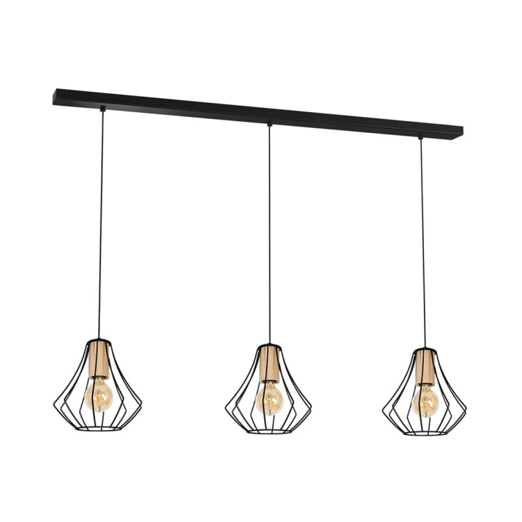 Lampa wisząca WILL BLACK 3xE27 MLP4191 Milagro