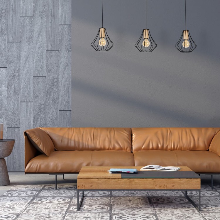 Lampa wisząca WILL BLACK 3xE27 MLP4191 Milagro
