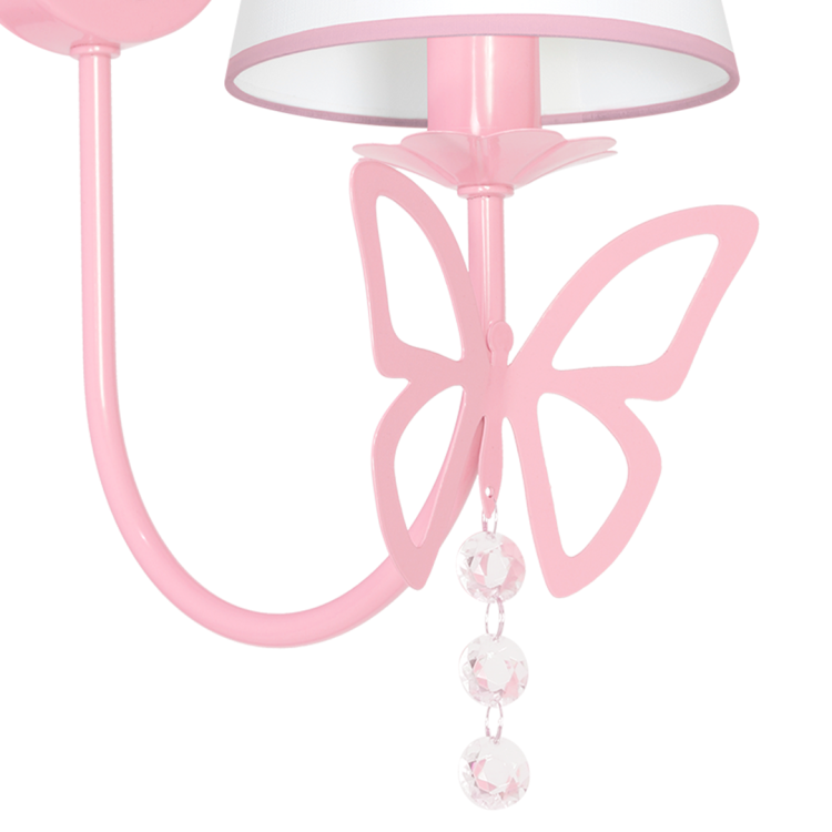 Kinkiet CHARLOTTE PINK 1xE14 MLP4215 Milagro