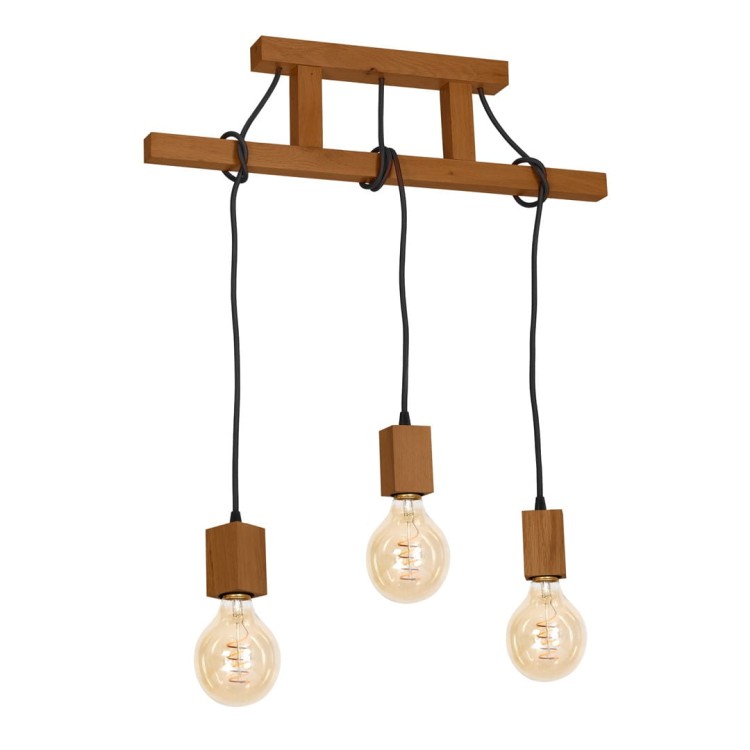 Lampa Wisząca JACK 3xE27 Dąb MLP4357 Milagro