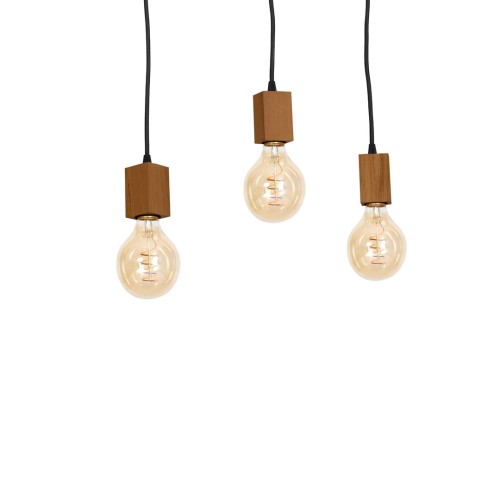 Lampa Wisząca JACK 3xE27 Dąb MLP4357 Milagro