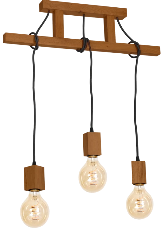 Lampa Wisząca JACK 3xE27 Dąb MLP4357 Milagro