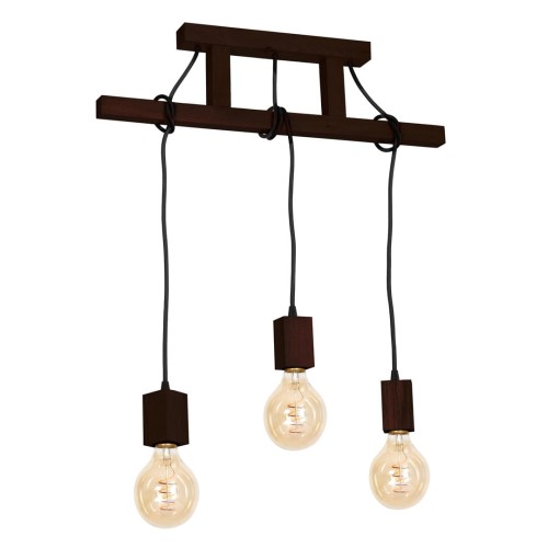 Lampa Wisząca JACK 3xE27 Orzech MLP4360 Milagro