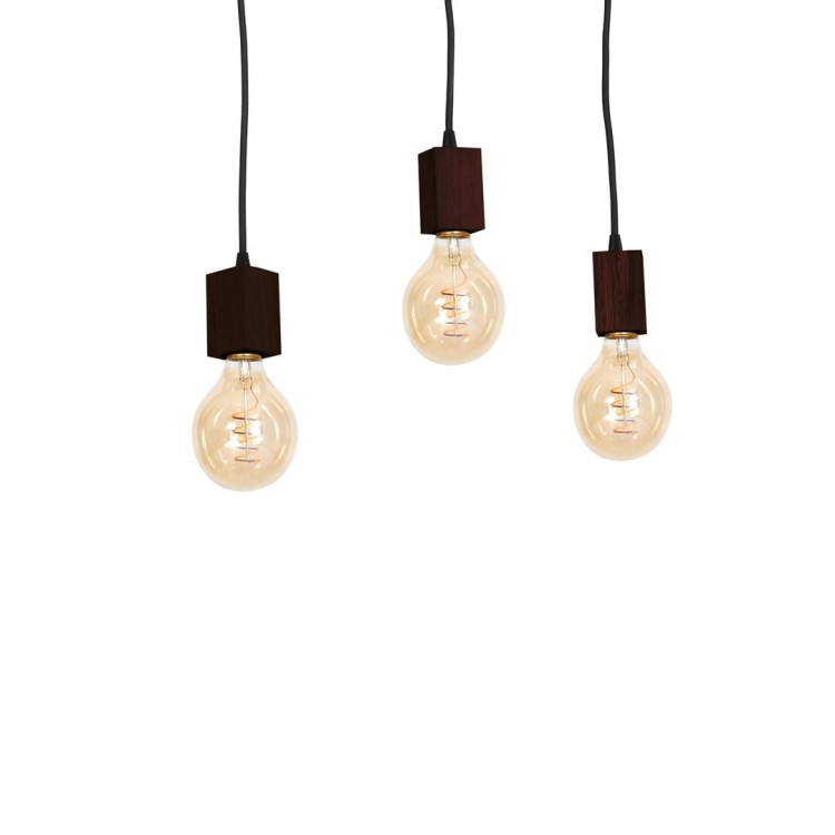 Lampa Wisząca JACK 3xE27 Orzech MLP4360 Milagro