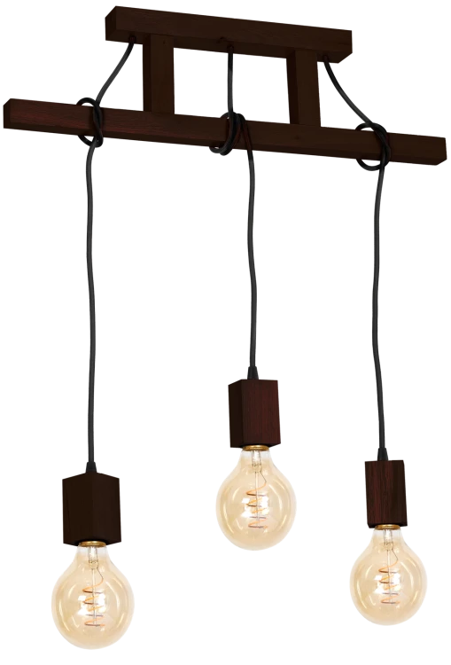 Lampa Wisząca JACK 3xE27 Orzech MLP4360 Milagro