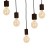 Lampa Wisząca JACK 5xE27 Orzech MLP4361 Milagro