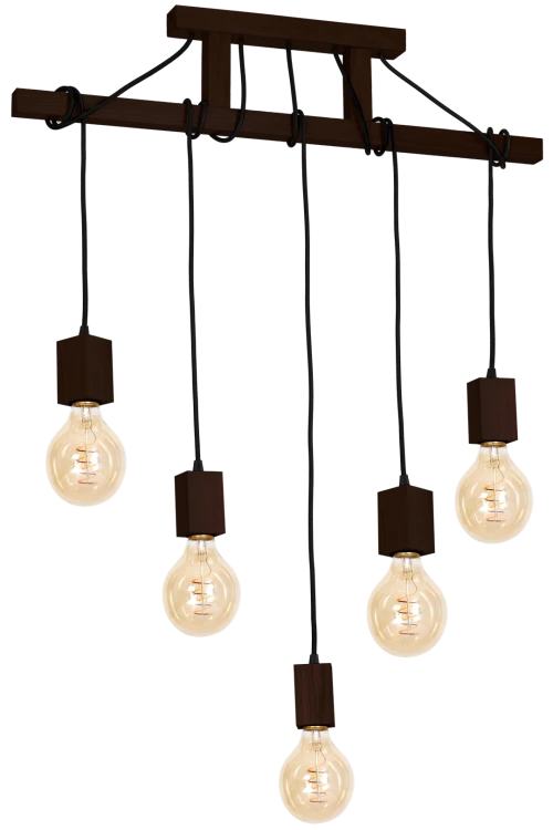 Lampa Wisząca JACK 5xE27 Orzech MLP4361 Milagro