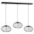 Lampa Wisząca KRONOS BLACK 3xE14 MLP4424 Milagro