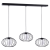 Lampa Wisząca KRONOS BLACK 3xE14 MLP4424 Milagro