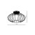 Lampa Sufitowa KRONOS BLACK 1xE14 MLP4425 Milagro