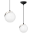 Lampa wisząca SFERA BLACK/CHROME 1xE14 MLP4673 Milagro