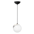 Lampa wisząca SFERA BLACK/CHROME 1xE14 MLP4673 Milagro