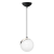 Lampa wisząca SFERA BLACK/CHROME 1xE14 MLP4673 Milagro