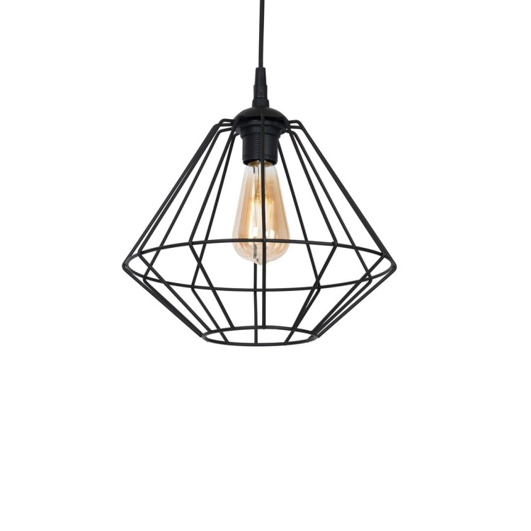 Lampa wisząca COLIN BLACK 1xE27 MLP4789 Milagro