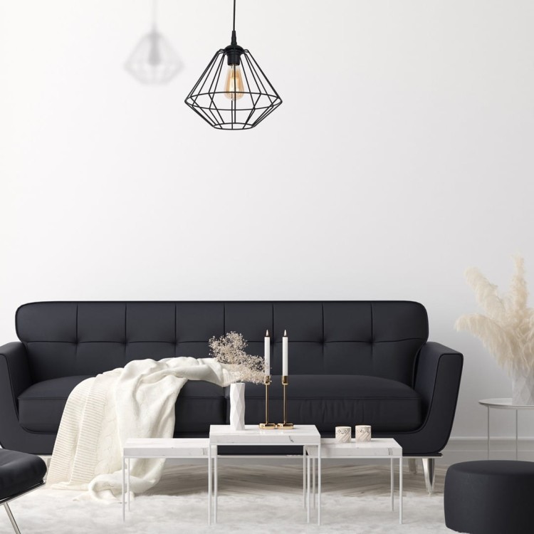 Lampa wisząca COLIN BLACK 1xE27 MLP4789 Milagro