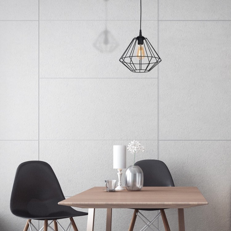 Lampa wisząca COLIN BLACK 1xE27 MLP4789 Milagro