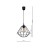 Lampa wisząca COLIN BLACK 1xE27 MLP4789 Milagro