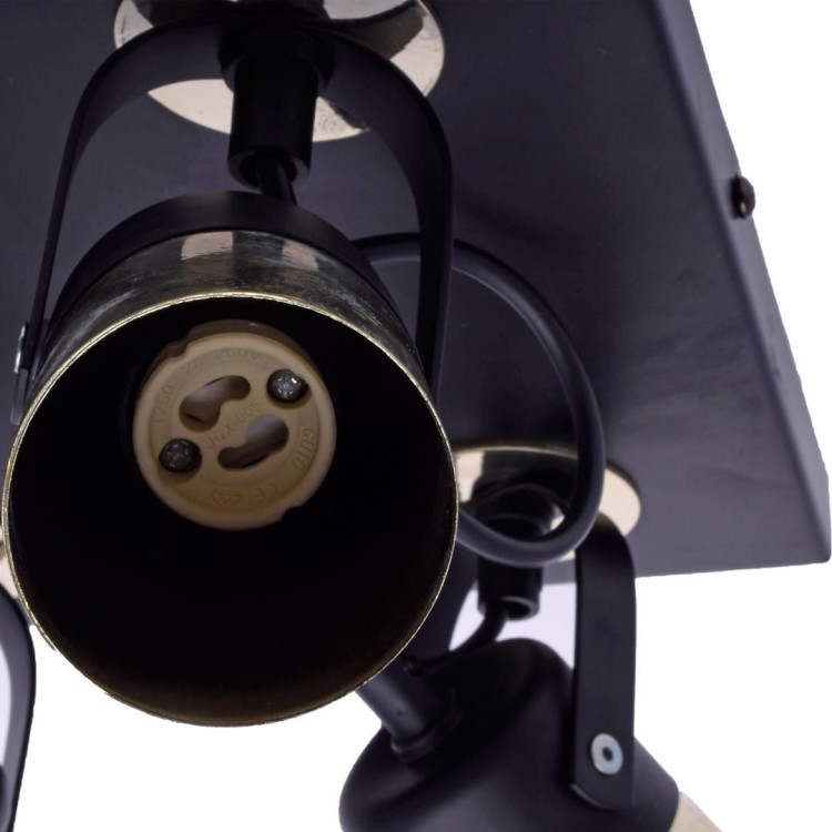 Lampa sufitowa WILSON BLACK 4xGU10 MLP4853 Milagro