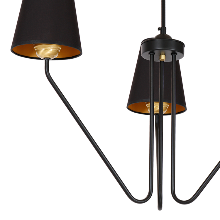 Żyrandol VICTORIA BLACK 3xE27 MLP4912 Milagro