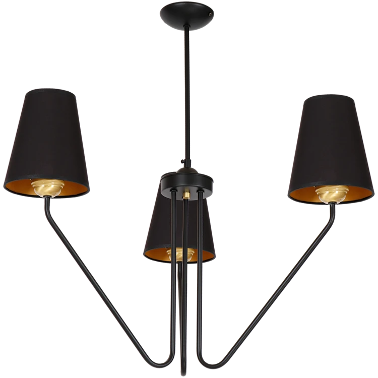 Żyrandol VICTORIA BLACK 3xE27 MLP4912 Milagro