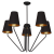Żyrandol VICTORIA BLACK 5xE27 MLP4913 Milagro