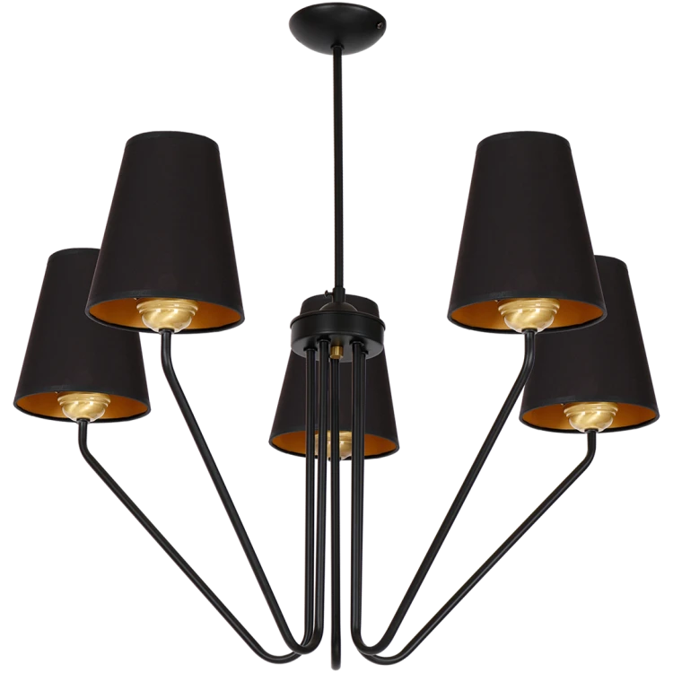 Żyrandol VICTORIA BLACK 5xE27 MLP4913 Milagro