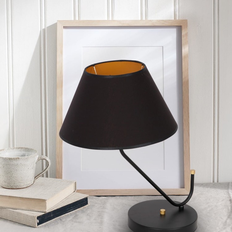 Lampa stołowa VICTORIA BLACK 1xE27 MLP4914 Milagro