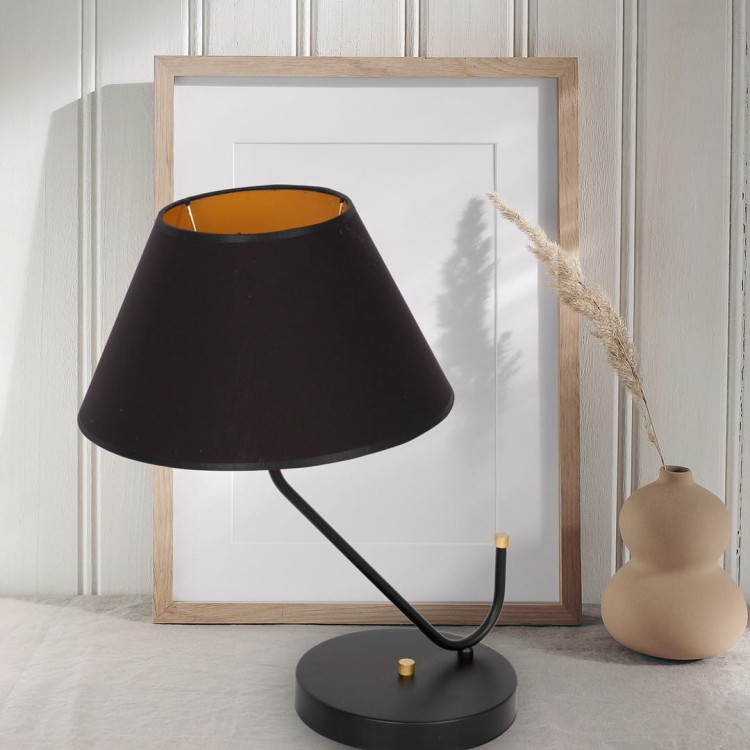 Lampa stołowa VICTORIA BLACK 1xE27 MLP4914 Milagro
