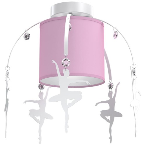 Lampa sufitowa BALETNICA PINK 1xE27 MLP4972 Milagro
