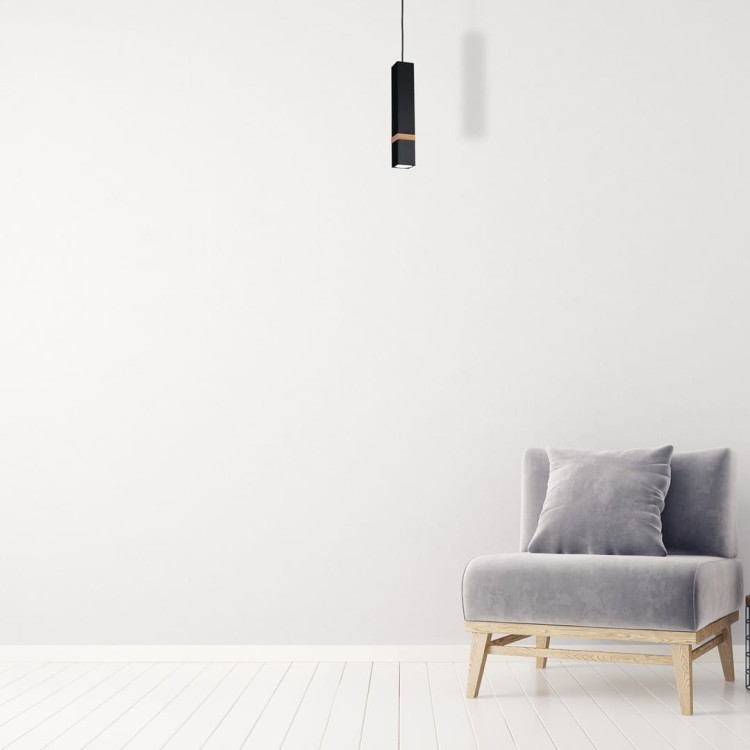 Lampa wisząca VIDAR BLACK 1xGU10 MLP5403 Milagro