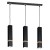 Lampa wisząca VIDAR BLACK 3xGU10 MLP5404 Milagro