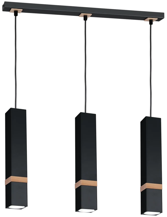 Lampa wisząca VIDAR BLACK 3xGU10 MLP5404 Milagro