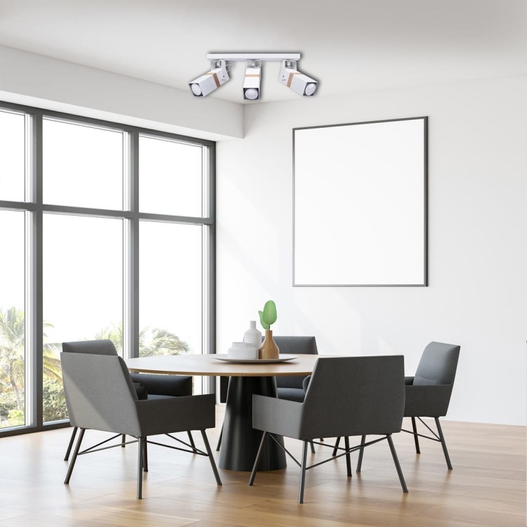 Lampa sufitowa VIDAR WHITE 3xGU10 MLP5407 Milagro