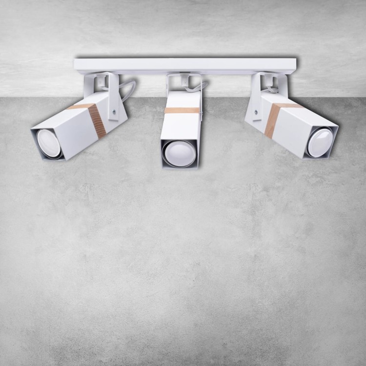 Lampa sufitowa VIDAR WHITE 3xGU10 MLP5407 Milagro