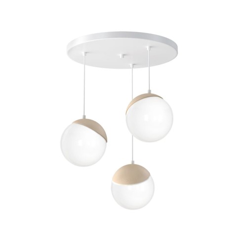 Lampa wisząca SFERA WOOD 3xE14 MLP5425 Milagro